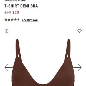 Wireless Form T-Shirt Demi Bra - Cocoa Brown